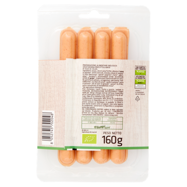 io VEG Wurstel Vegetariano 160 g