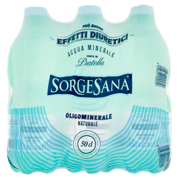 Sorgesana Acqua Minerale Oligominerale Naturale 6 x 50 cl