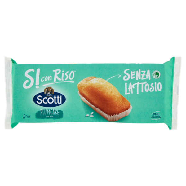 Riso Scotti Si con Riso Senza Lattosio Plumcake con riso 6 x 31,7 g