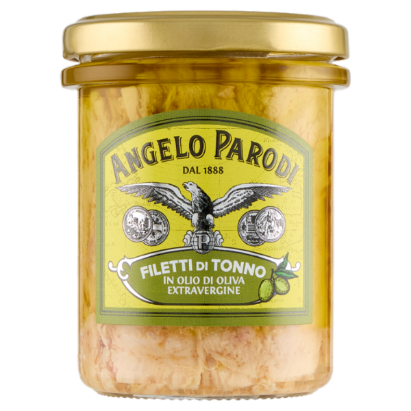 Angelo Parodi Filetti di Tonno in Olio di Oliva Extravergine 180 g