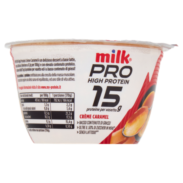 Milk Pro High Protein 15g Crème Caramel 170 g