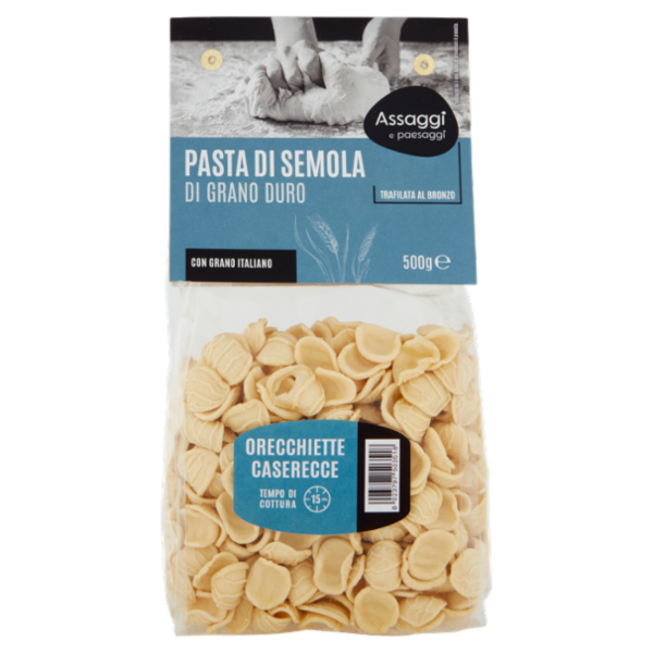 Assaggi e paesaggi Pasta di Semola di Grano Duro Orecchiette Caserecce 500 g