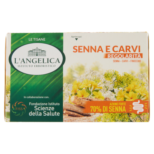 L'Angelica Le Tisane Senna e Carvi Regolarità 18 Filtri 34,2 g