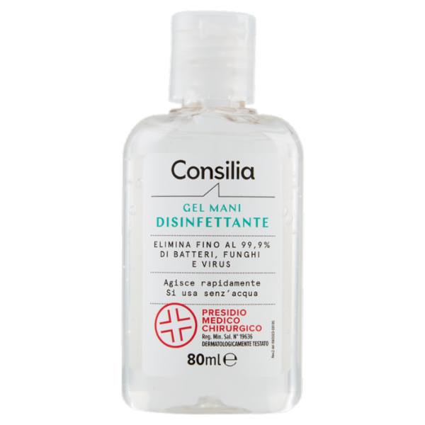 Consilia Gel per Mani Disinfettante Presidio Medico Chirurgico 80 ml