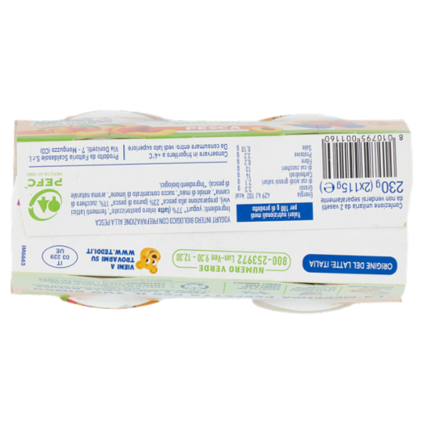 Teddi biologico Pesca 2 x 115 g