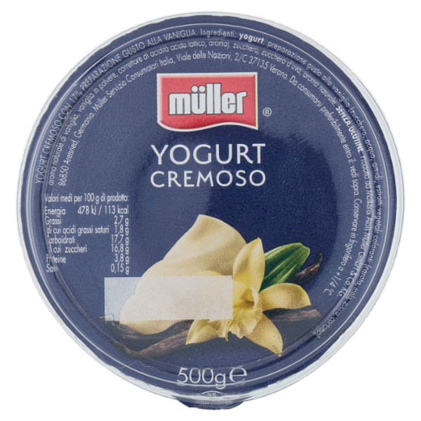 müller Yogurt Cremoso Vaniglia 500 g