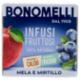 Bonomelli Infusi Fruttosi 100% Naturali Mela e Mirtillo 12 Filtri 24 g
