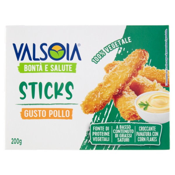 Valsoia Bontà e Salute Sticks Gusto Pollo 200 g