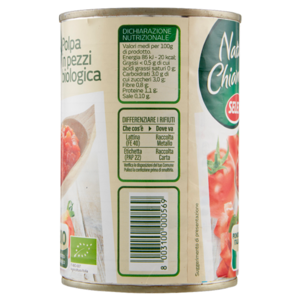 Selex Natura Chiama Polpa di Pomodoro Biologica 400 g