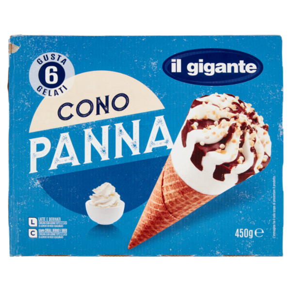 IL GIGANTE Cono Panna 6 x 75 g