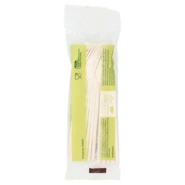 Consilia Forchette Biodegradabili e Compostabili 15 pezzi