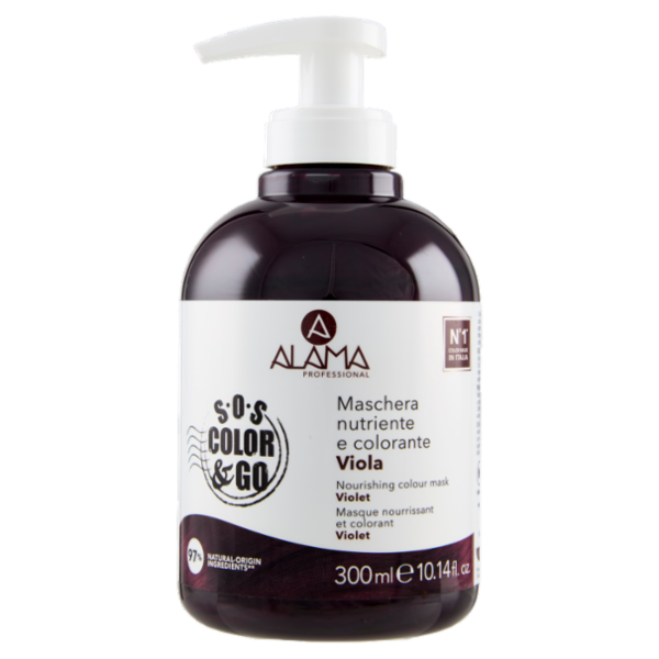 Alama Professional S.O.S. Color & Go Maschera nutriente e colorante Viola 300 ml