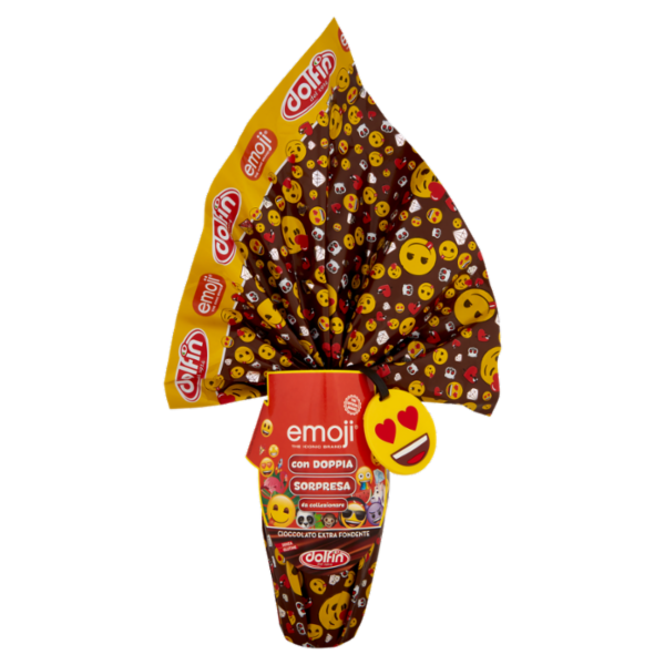 dolfin Uovo di Cioccolato Extra Fondente emoji 220 g