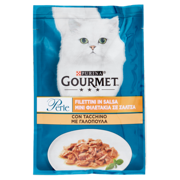 PURINA GOURMET Perle Filettini in Salsa con Tacchino 85 g
