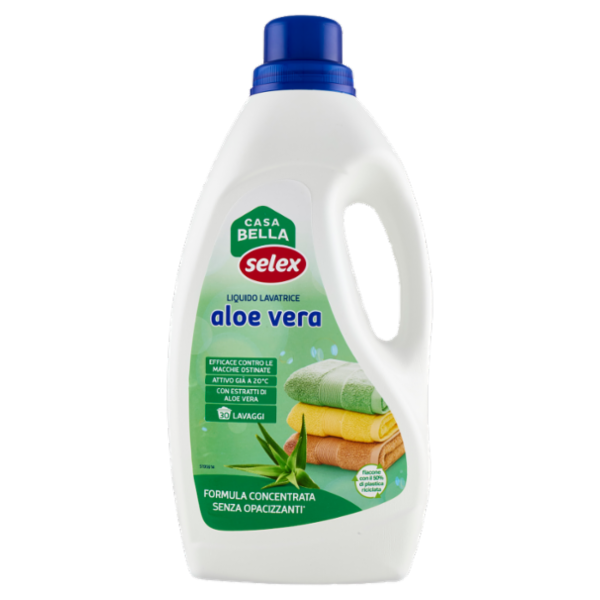 Selex Casa Bella Detersivo per Lavatrice Liquido Aloe Vera 30 Lavaggi 1,5 L