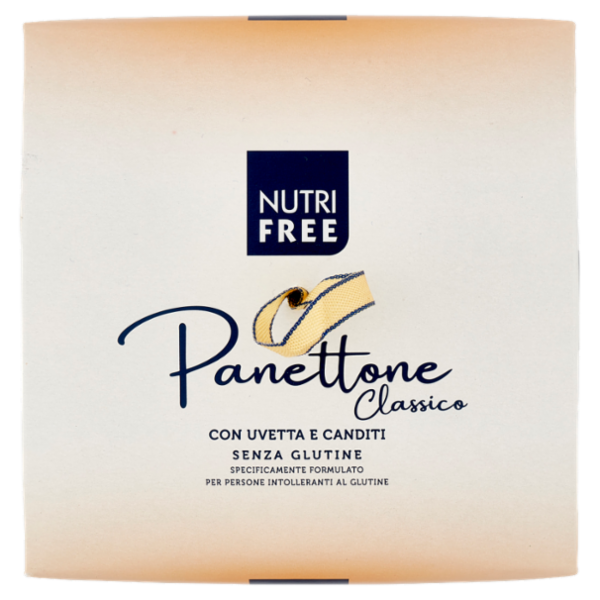 Nutrifree Panettone Classico Senza glutine con Uvetta e Canditi Senza Lattosio 600 g