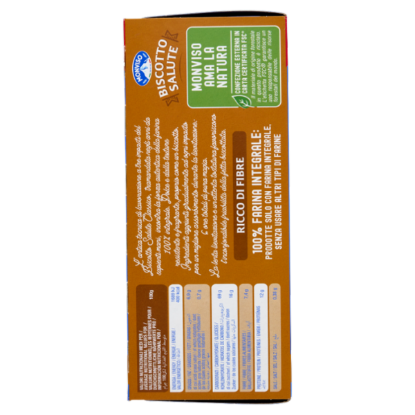 Monviso Biscotto Salute Integrale Fette biscottate 300 g