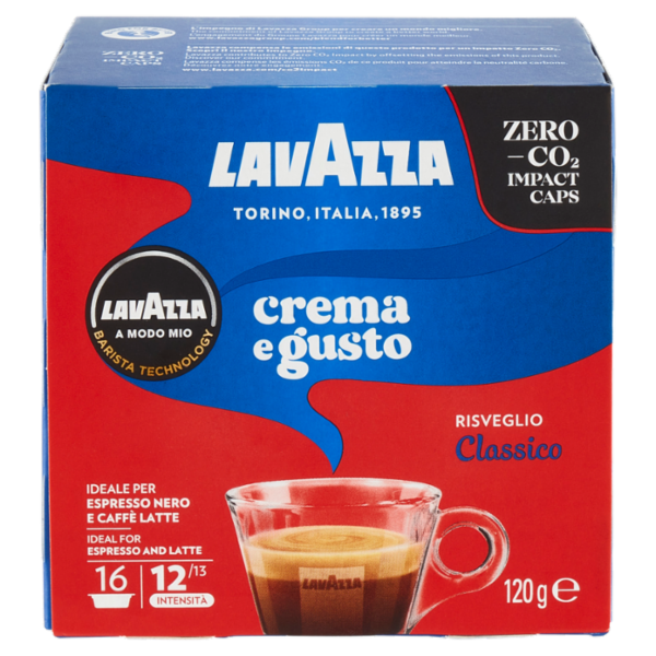 Lavazza A Modo Mio crema e gusto Classico 16 Capsule 120 g