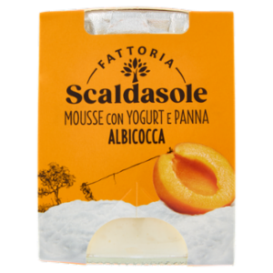 Fattoria Scaldasole Mousse Con Yogurt e Panna Albicocca 75 g