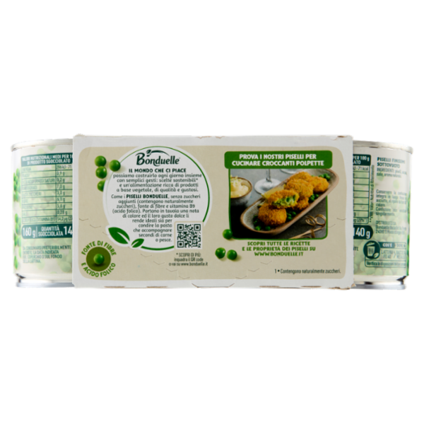 Bonduelle Piselli Finissimi 3 x 160 g