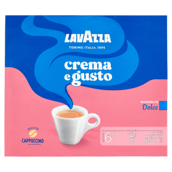 Lavazza crema e gusto Dolce Caffè Macinato 2 x 250 g