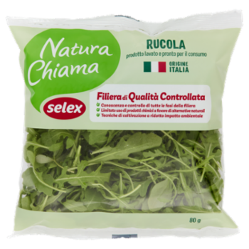 Selex Natura Chiama Rucola Lavata e Pronta Per Il Consumo 80 g