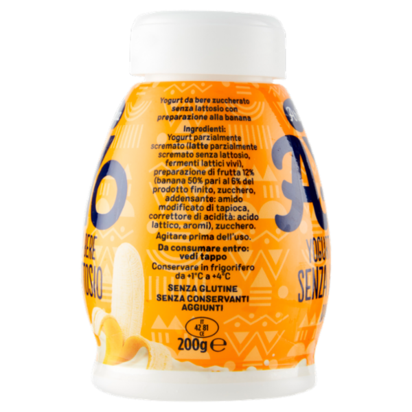 Arborea A-Yo Yogurt da Bere Senza Lattosio Banana 200 g