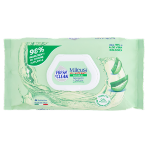 Fresh & Clean Salviettine Milleusi Igienizzanti Natural 60 Pz