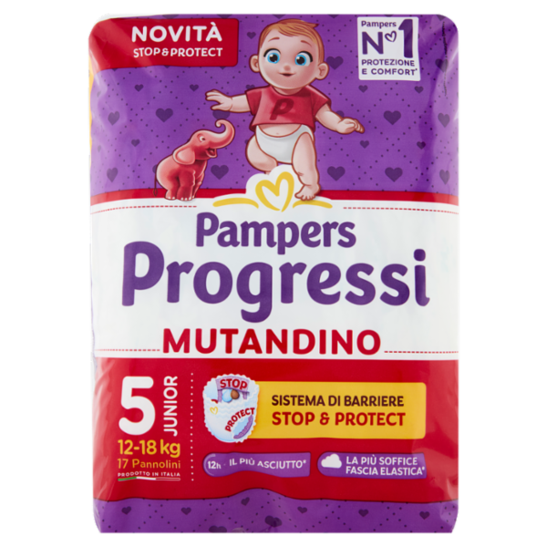 Pampers Progressi Mutandino Junior 17 pz
