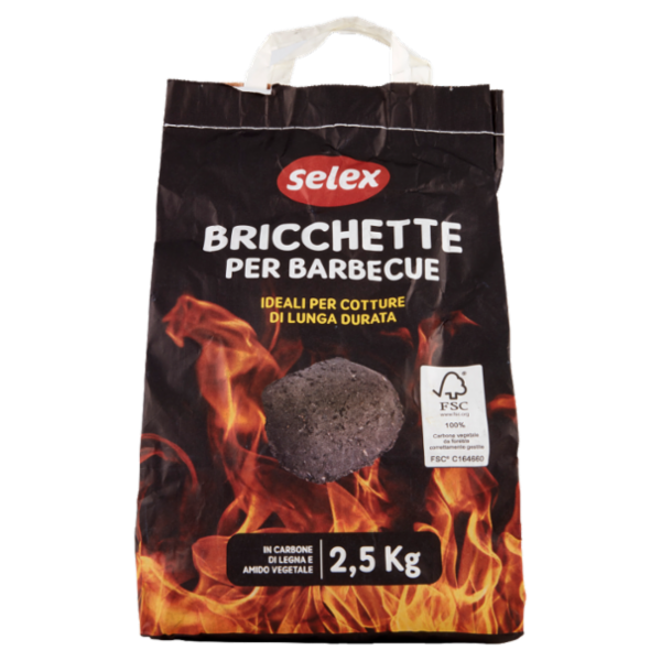 Selex Bricchette di Carbone Vegetale 2,5 kg