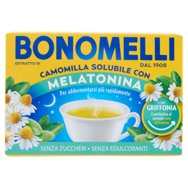 Bonomelli Estratto di Camomilla Solubile Melatonina e con Griffonia bustine 16 x 4,5 g