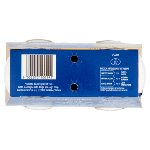 Latteria Brunico Yogurt Cremoso Frutta Frullata Banana 2 x 125 g