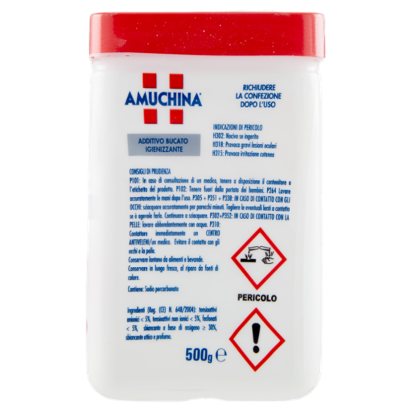 Amuchina Additivo Bucato Igienizzante in Polvere con Misurino 500 g
