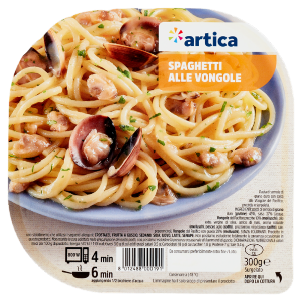artica Spaghetti alle Vongole Surgelato 300 g