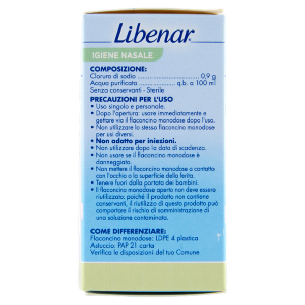 Libenar Igiene Nasale flaconcini monouso 15 x 5 ml