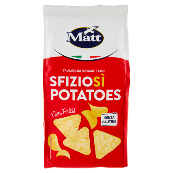 Matt Sfiziosì Potatoes Triangolini di Patate e Mais 60 g