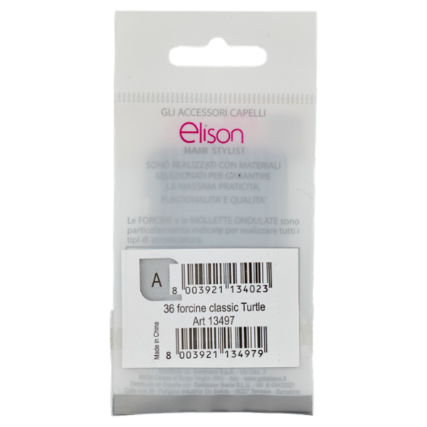 elison Hair Stylist Forcine Turtle 36 pz