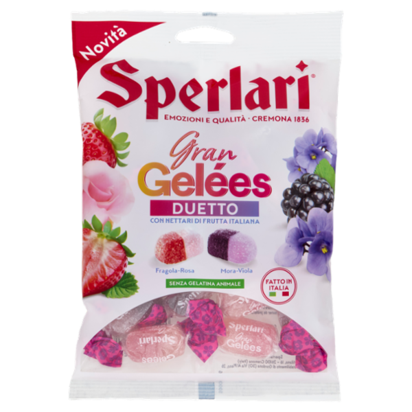 Sperlari Gran Gelées Duetto Fragola-Rosa, Mora-Viola 150 g