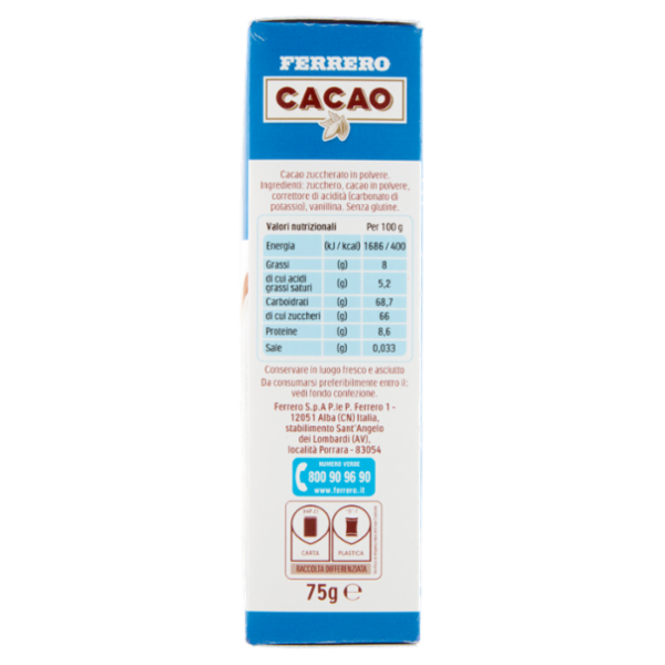 Ferrero Cacao Zuccherato 75 g