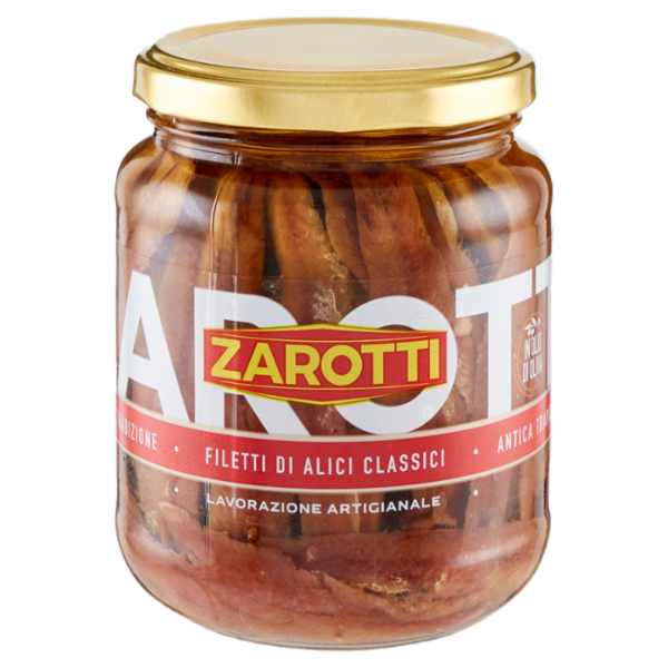 Zarotti Filetti di Alici Classici in Olio di Oliva 380 g