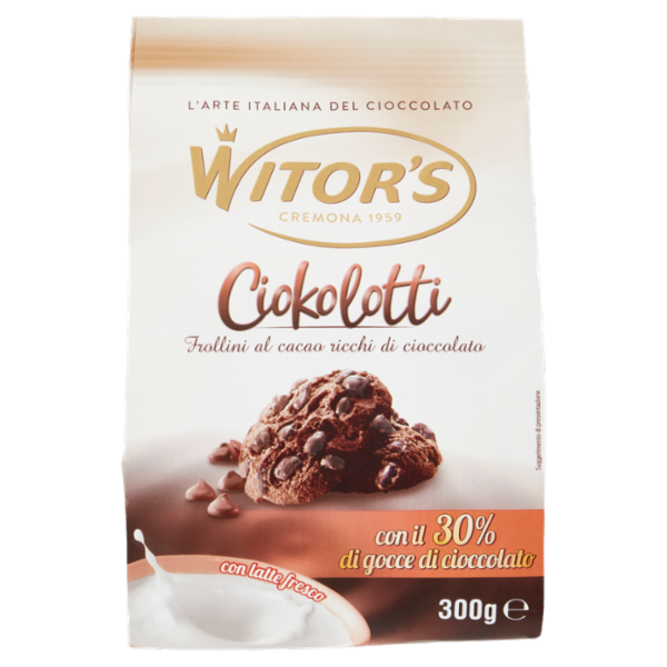 Witor's Ciokolotti Frollini al cacao ricchi di cioccolato 300 g