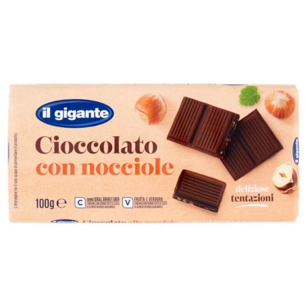 IL GIGANTE Cioccolato con nocciole 100 g