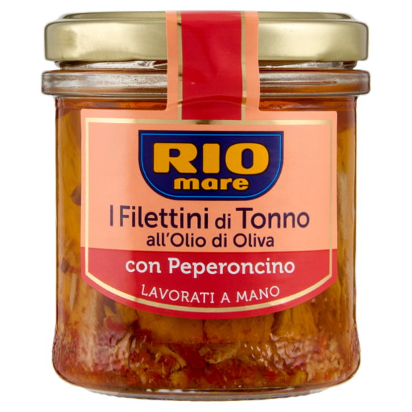 Rio mare i Filetti di Tonno all'Olio di Oliva con Peperoncino 130 g