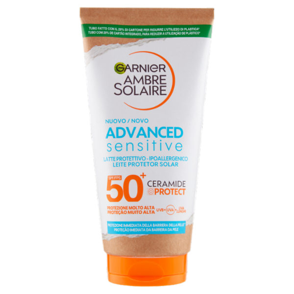 Garnier Ambre Solaire Advanced Sensitive Adulti Latte Ceramide Protect 175 ml