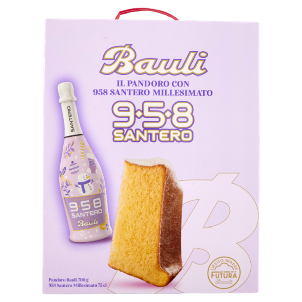 Bauli il Pandoro 700 g + con 958 Santero Millesimato 75 cl