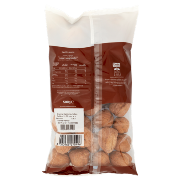 Consilia Frutta Secca Noci California con Guscio 500 g