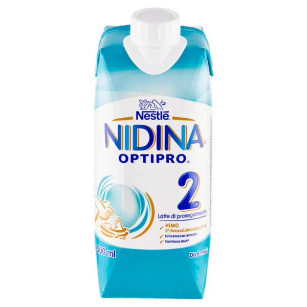 NESTLÉ NIDINA Optipro 2 da 6 mesi Latte di proseguimento liquido brick da 500ml