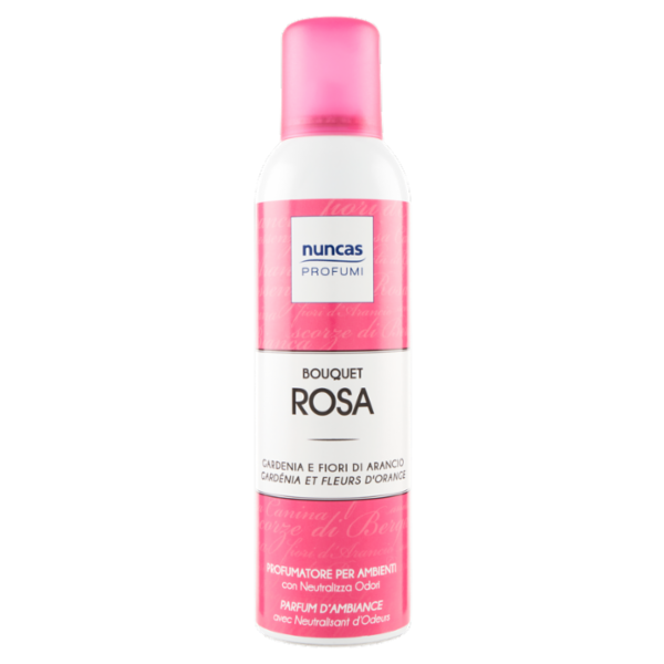 nuncas Profumi Bouquet Rosa Gardenia e Fiori di Arancio Profumatore per Ambienti 250 ml