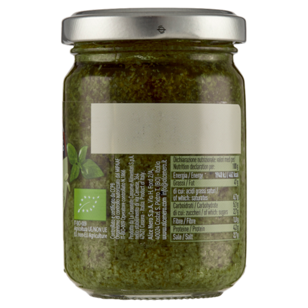 alce nero Pesto alla Genovese 130 g