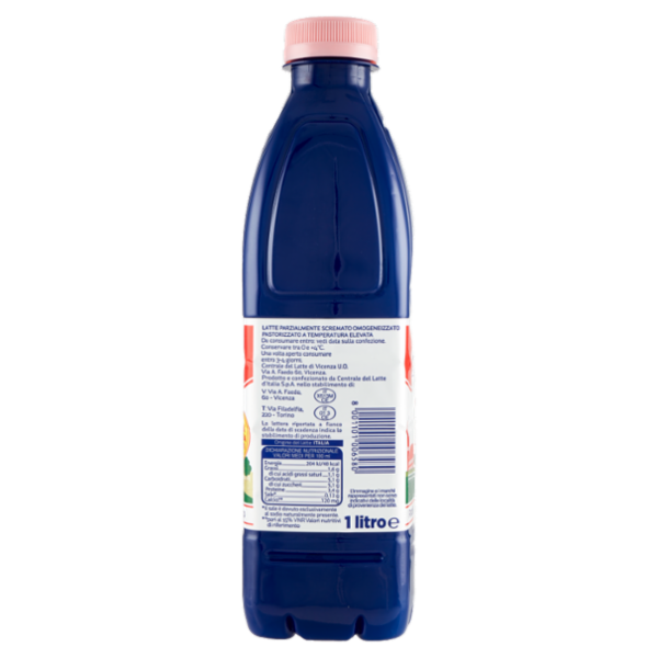 Centrale del latte Vicenza Latte della Centrale Bontà a Lunga Durata Parzialmente Scremato 1 litro